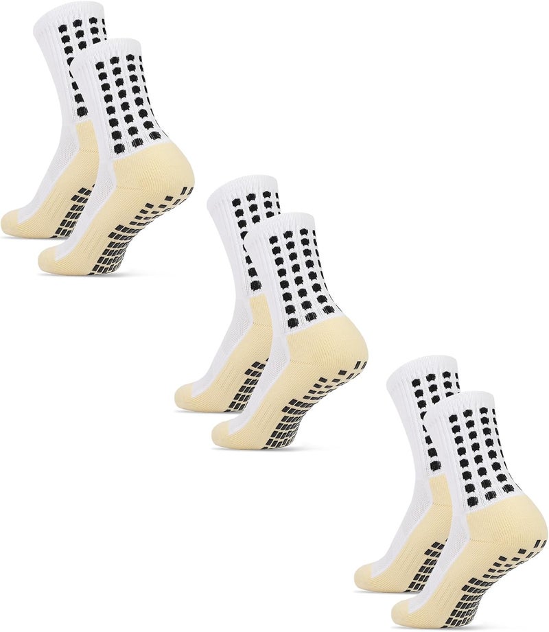 Jerucars Kids Grip Soccer Socks Anti Slip Football Athletic Sports Crew Socks for 8-12 Years Youth Boys Girls - Image 5